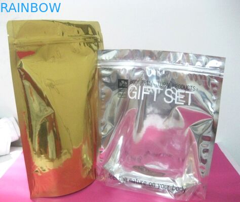 Mờ mờ đứng lên Túi đựng mỹ phẩm / Bột ngọc trai Bao bì Ziplock