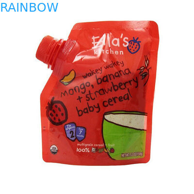 Túi đựng thức ăn trẻ em tái sử dụng Doypack BPA Free With Corner Spout