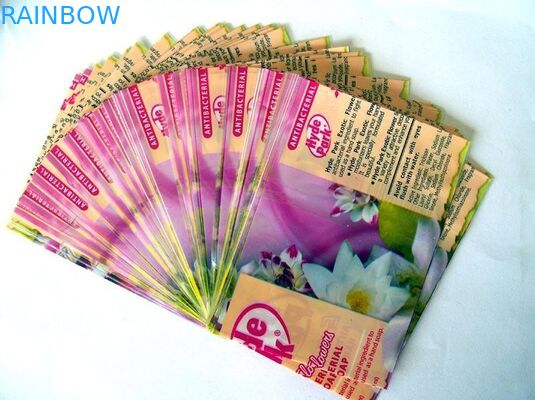 Nhãn thân thiện với môi co lại cho chai dầu gội PVC / PET Shrink Wrap