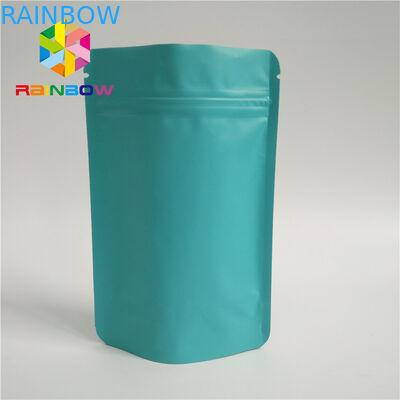 Túi trà xanh tự nhiên Bao bì mờ bề mặt tự đứng Ziplock