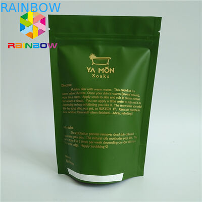 Nhôm Lá lót Matt Matt Green Green Túi bao bì Túi có khóa kéo