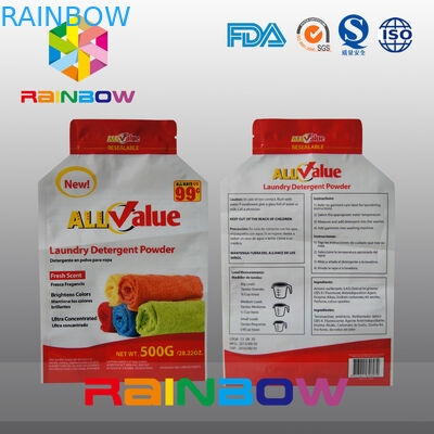 Tùy chỉnh in túi nhựa bao bì cho 500g bột giặt / bột giặt