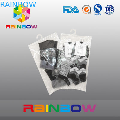 Túi sữa trắng trong suốt Bao bì Túi treo móc có khóa kéo