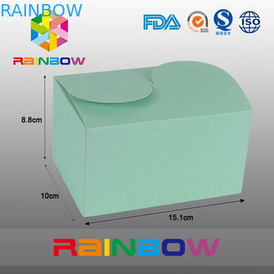 Hộp giấy kraft xanh cho bao bì quà tặng, in ấn tùy chỉnh và kích thước