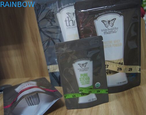 PET / PE Hương vị khác nhau Đường Doypack Túi nhựa Bao bì có khóa kéo