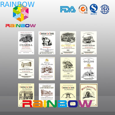 Nhãn đầy màu sắc sống động không thường xuyên có thể tái chế Nhãn giấy Chai / Túi nhựa