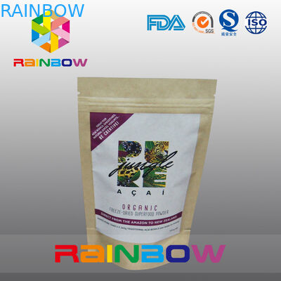 In túi giấy tùy chỉnh Zipper Doypack Túi bao bì thực phẩm