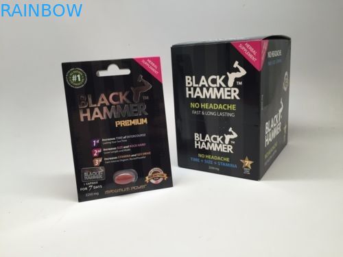 Hộp giấy Mamba đỏ cho thuốc tăng cường tình dục nam / Bao bì thẻ