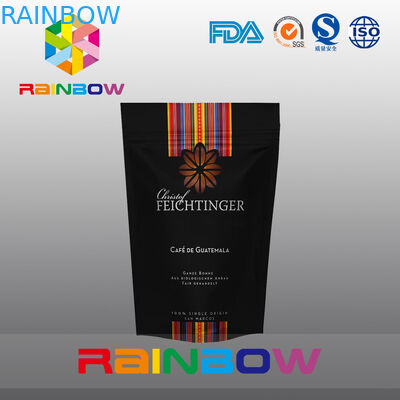 Đứng lên Túi nhựa Đóng gói Lá nhôm Hạt cà phê Túi có Van và Zipper