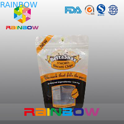 Đứng lên Ziplock Túi nhựa trong suốt Bao bì có lỗ treo bướm cho kẹo / thức ăn