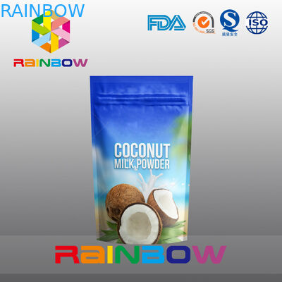 Bột Collagen / Sữa dê nguyên chất Bột nhôm Lá Bao bì có khóa kéo