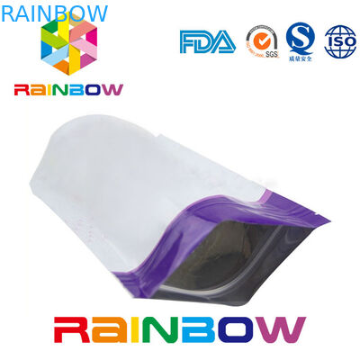 Glossy Stand Up Bổ sung Bao bì Nhôm Lá Túi Zip Khóa Bột Túi