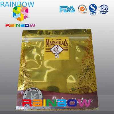 Gold Anti Tĩnh Bag / Esd Che chắn Sản phẩm điện tử Túi Zipper