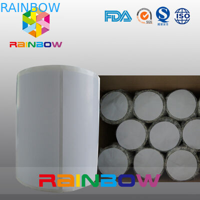 Không in Giấy trắng / cuộn giấy hình chữ nhật đơn giản Thu hẹp nhãn tay áo Kích thước tùy chỉnh