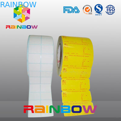 Không in Giấy trắng / cuộn giấy hình chữ nhật đơn giản Thu hẹp nhãn tay áo Kích thước tùy chỉnh