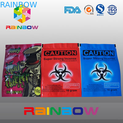Logo tùy chỉnh Thận trọng Hương thảo dược Túi Ziplock 10g 4g Hóa chất Voodoo Spice Khói