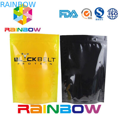 Glossy Stand Up Bổ sung Nhôm Lá Túi Bao bì Zip Khóa Bột Túi