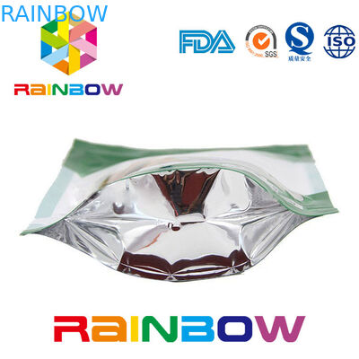 Làm mịn màng nhôm in Whey Protein Powder Packaigng Túi có khóa kéo