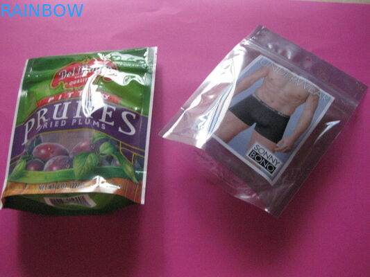 Nhựa đứng lên Zipper Tùy chỉnh in ấn Bao bì may túi cho Underware