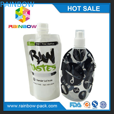 Đứng lên có thể tái sử dụng Túi đựng thức ăn cho trẻ em Bao bì có khóa kéo