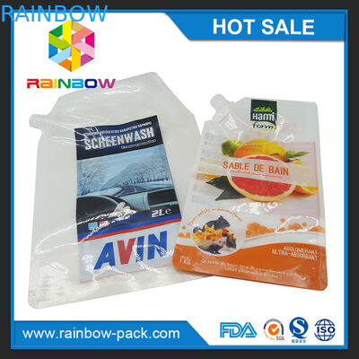 Tùy chỉnh tái sử dụng nhựa đứng lên bóp túi cho thức ăn / nước trái cây / súp