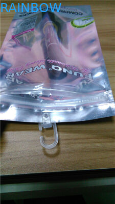 Đồng bằng tùy chỉnh rõ ràng đứng lên túi trống nhôm túi khóa zip