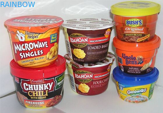 Sữa trắng PVC / PET Shrink Tay áo Nhãn in nhiệt nhạy cảm