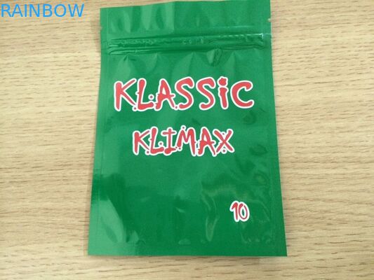 Tái chế nhiều lớp nhôm lá bao bì Thảo dược - Túi Mylar Ziplock hương