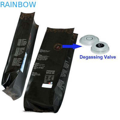 Túi nhôm Lá Bao bì Bên Gusset Quad Seal Bao bì Túi cà phê có Van