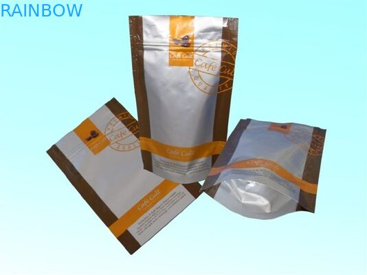 Lá nhôm nhiều lớp có thể tái sử dụng đứng lên túi Mylar màu đỏ