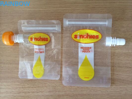 Chứng nhận FDA có thể tái sử dụng túi đựng thức ăn dạng lỏng có khả năng chống rò rỉ