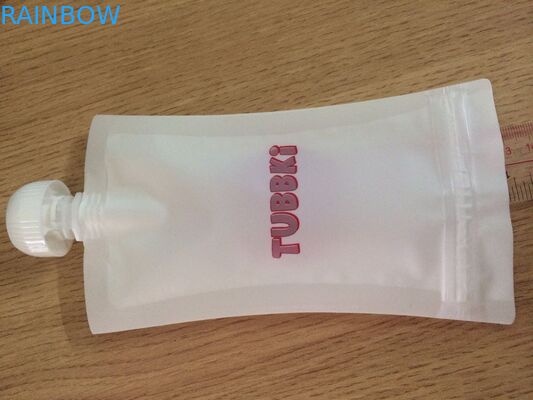 Túi đựng thức ăn trẻ em có thể tái sử dụng rò rỉ với khóa kéo đôi phía dưới