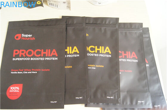 Tùy chỉnh in ấn đứng lên túi túi bao bì cho bột protein