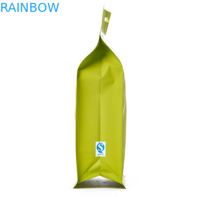 Túi giấy bao bì bằng giấy kraft đứng lên bao bì bằng nhựa nhôm với ziplock