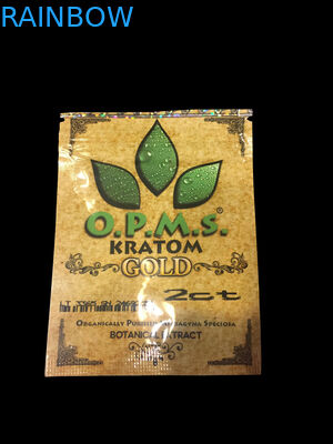 Kratom Herbal Incense Bao bì Zip Lock Bag, 3ct OPMS Capsules Kratom Bag