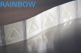 Nhãn thu nhỏ hình tam giác đường kính 25mm Nhãn dán trong suốt / Nhãn cảnh báo xúc giác