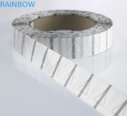 Nhãn thu nhỏ hình tam giác đường kính 25mm Nhãn dán trong suốt / Nhãn cảnh báo xúc giác