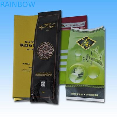 Nhôm lá Gusset Quad Seal Bao bì, túi cà phê / trà