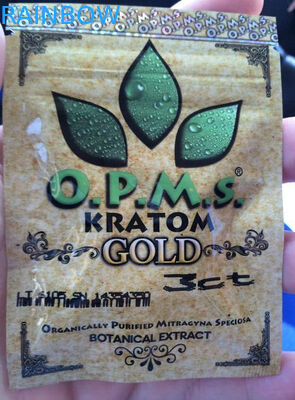 Tùy chỉnh bao bì thảo dược kratom / viên nang 3ct OPMS