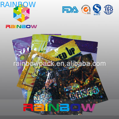 Tùy chỉnh 4g / 10g Bao bì hương thảo dược / Túi Ziplock Potpourri