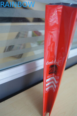 Túi cà phê lá nhôm bên tùy chỉnh có van, màu xanh đỏ