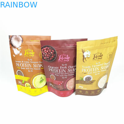 Túi giấy bạc in kỹ thuật số Bao bì bột Kratom Đứng lên túi mylar có dây kéo