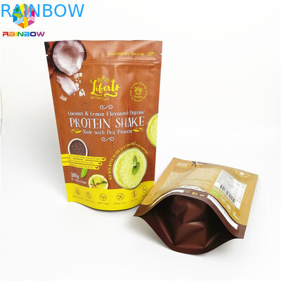 Túi giấy bạc in kỹ thuật số Bao bì bột Kratom Đứng lên túi mylar có dây kéo