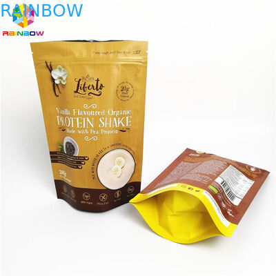 Túi giấy bạc in kỹ thuật số Bao bì bột Kratom Đứng lên túi mylar có dây kéo