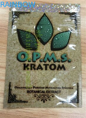 Túi nhôm bao bì ziplock hàng đầu cho cannabinoids viên nang kratom / mitragyna