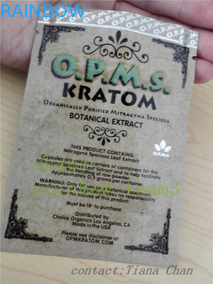 Giấy nhôm đứng lên túi để tăng cường bột kratom chiết xuất từ ​​kratom