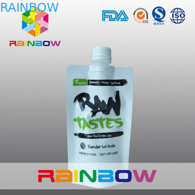 350ml 500ml Túi giấy 1L Bao bì, túi rò rỉ prood bóng trắng