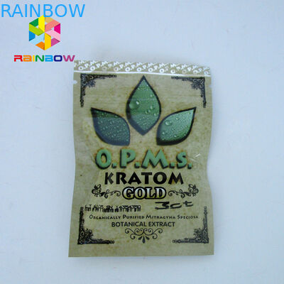 Bao bì túi hương thảo dược Kratom có ​​khóa kéo