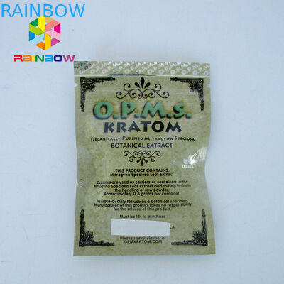 Bao bì túi hương thảo dược Kratom có ​​khóa kéo