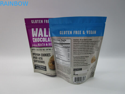 Nhãn hiệu riêng đứng lên túi dây kéo, bao bì thực phẩm ăn nhẹ lá nhôm